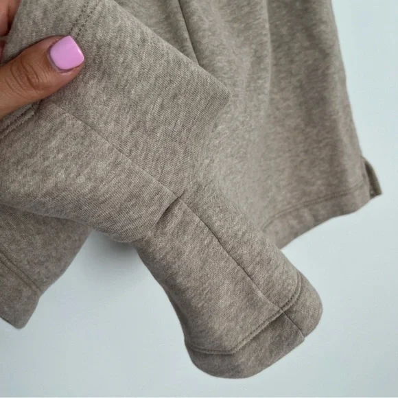 Abercrombie & Fitch Beige Tan Drawstring Sweatshorts Size Medium - Picture 5 of 12